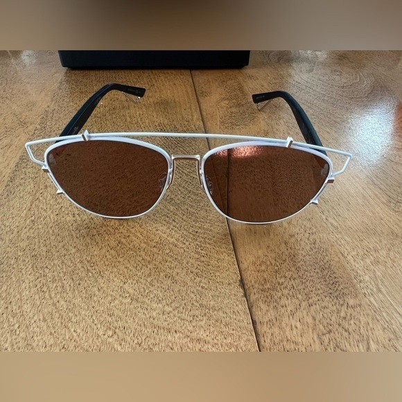 New White & Pink Dior Technologic Reflective Mirrored Sunglasses New - Picture 4 of 9